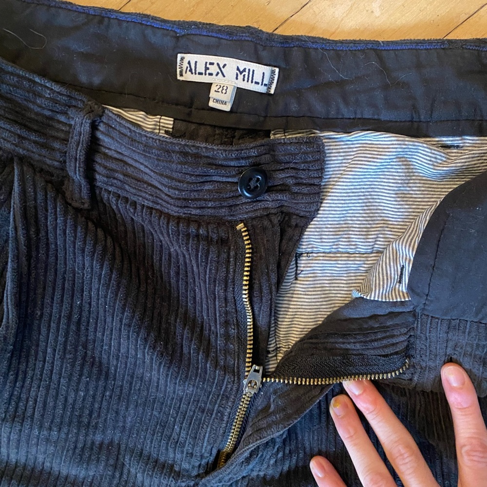 Alex Mill Black Corduroy Pants